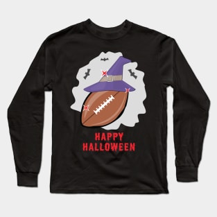 Happy Football Halloween - Funny Long Sleeve T-Shirt